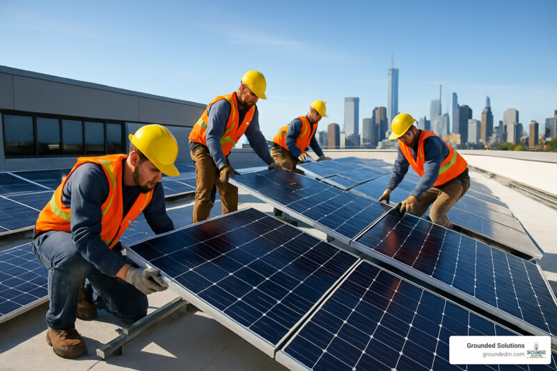 commercial solar panel contractors