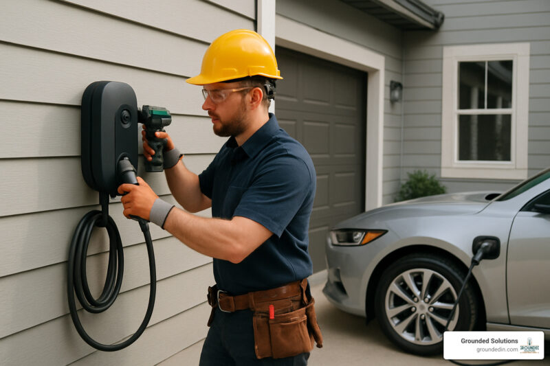 Electric car charger installers