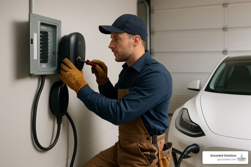 Electrician for car charger