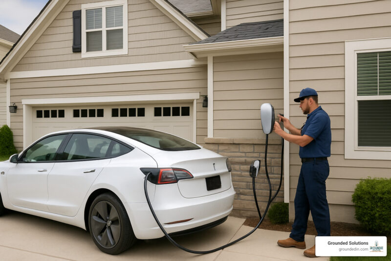 Electrician for Tesla charger