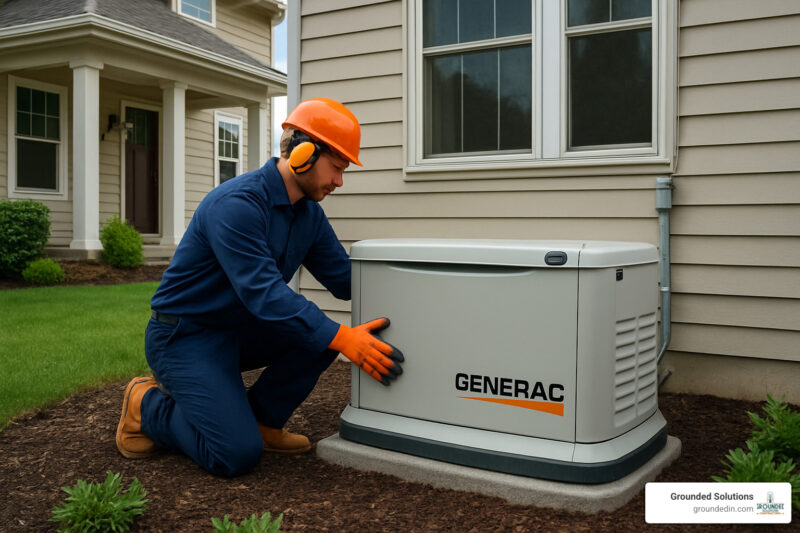 Generator installation for home