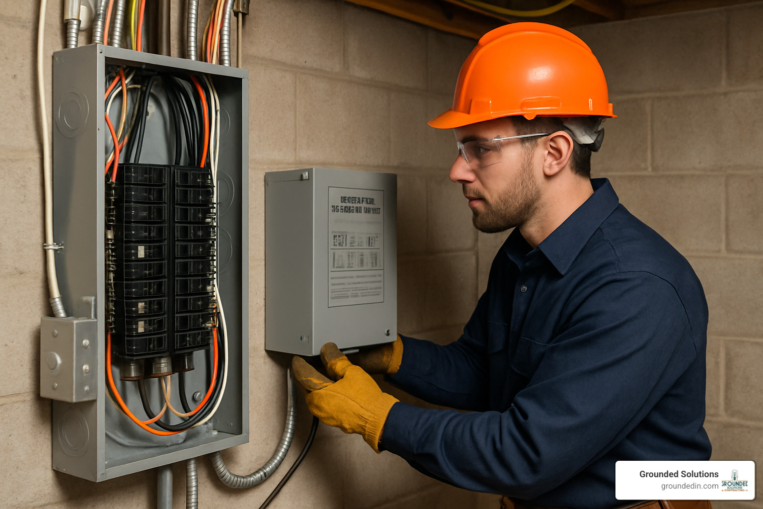 Generator transfer switch installation