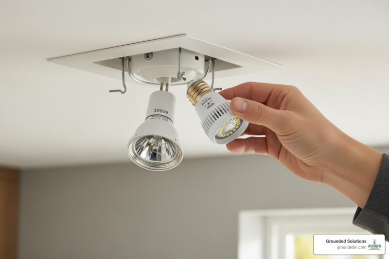 Replace halogen with LED