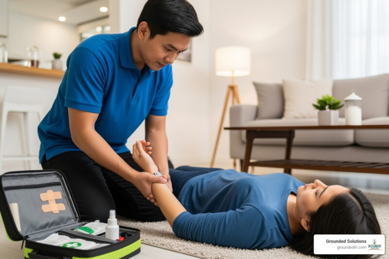 Electrical shock first aid