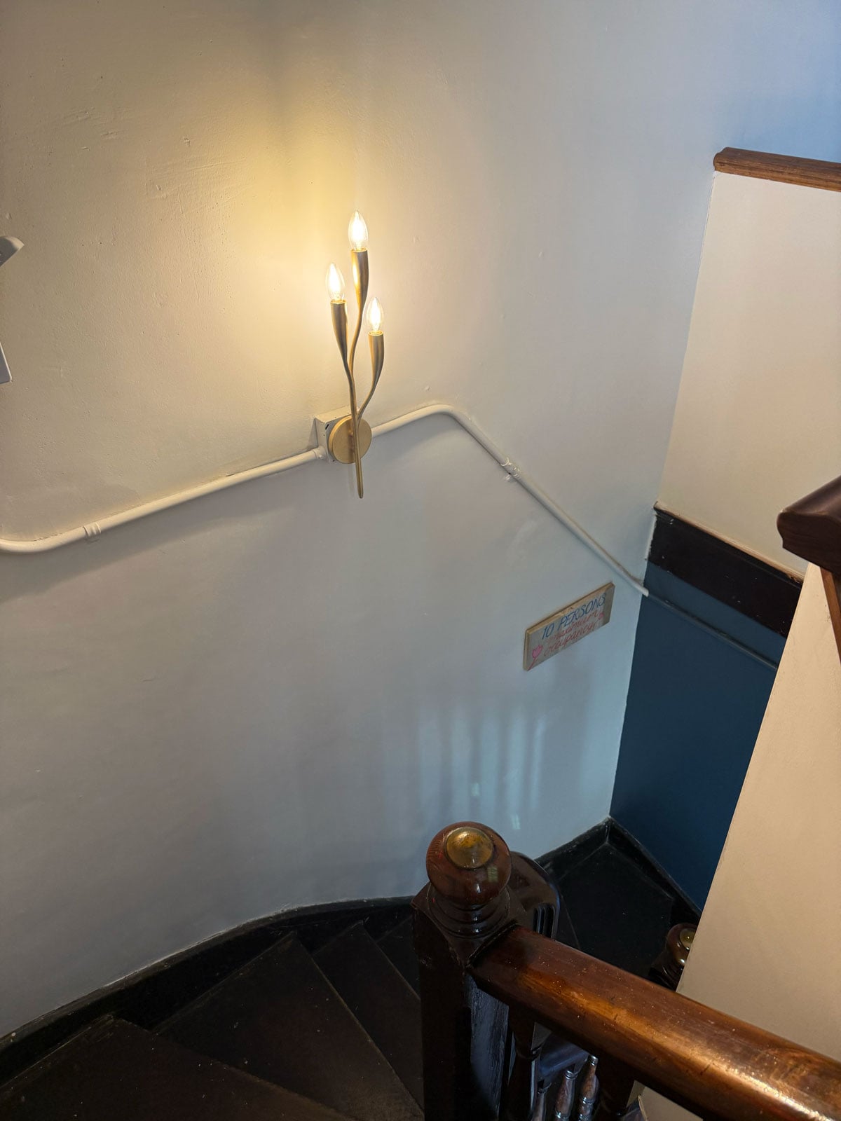 spiral staircase wall sconce indianapolis